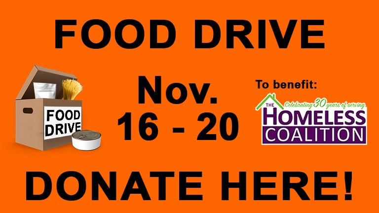 Food Drive In Support Of The Homeless Coalition
